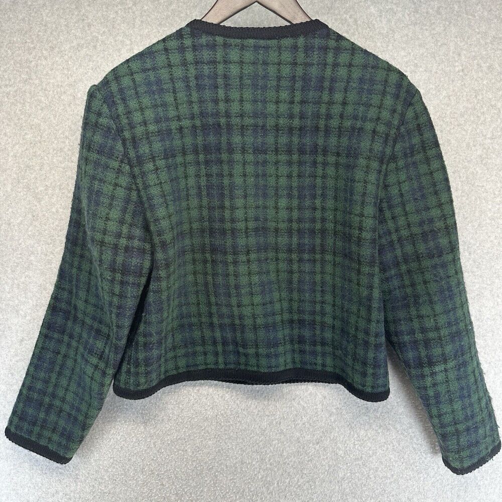 Lands End Womens Knit Sweater Size 10 Regular 100% Wool Button Up Long Sleeve - Picture 2 of 9